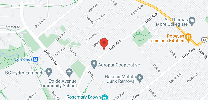 map of 309 7169 14TH AVENUE